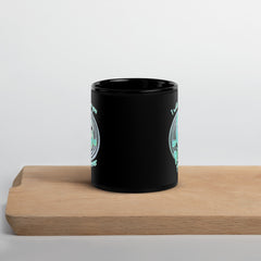 Love You Forever Black Glossy Mug