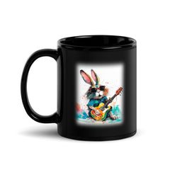 Flutist’s Frothy Fantasy Black Mug