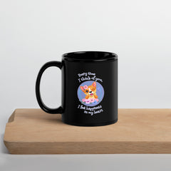 Every Time I Think Of You Black Glossy Mug