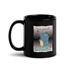 You Give Me Butterflies Black Glossy Mug