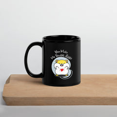 You Make My Heart Smile Black Glossy Mug