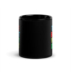 Elegant Typography Art Black Glossy Mug - Beyond T-shirts