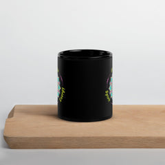 Lunar Brew Mandala Black Glossy Mug - Beyond T-shirts