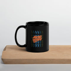 Modern Calligraphy Black Glossy Mug - Beyond T-shirts