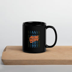 Modern Calligraphy Black Glossy Mug - Beyond T-shirts