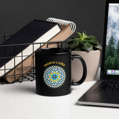 Celtic Knot Connection Mandala Black Glossy Mug - Beyond T-shirts