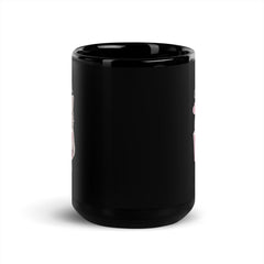 Cant Wait To Kiss You  Black Glossy Mug