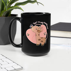 You Are My Sweet Heart Black Glossy Mug