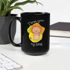 I love you Black Glossy Mug