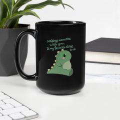 Making Memories With You Black Glossy Mug