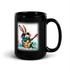 Flutist’s Frothy Fantasy Black Mug