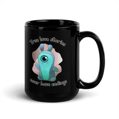 True Love Stories Black Glossy Mug