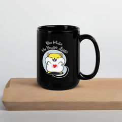 You Make My Heart Smile Black Glossy Mug