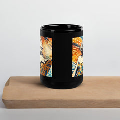 Dive into the day with a Surfing 5 08 Black Coffee Mug, inspired by the surf's exhilaration.