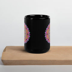 Mandala Illumination Black Mug - Beyond T-shirts