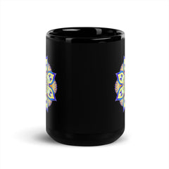 Mandala Tranquility On Black Mug - Beyond T-shirts