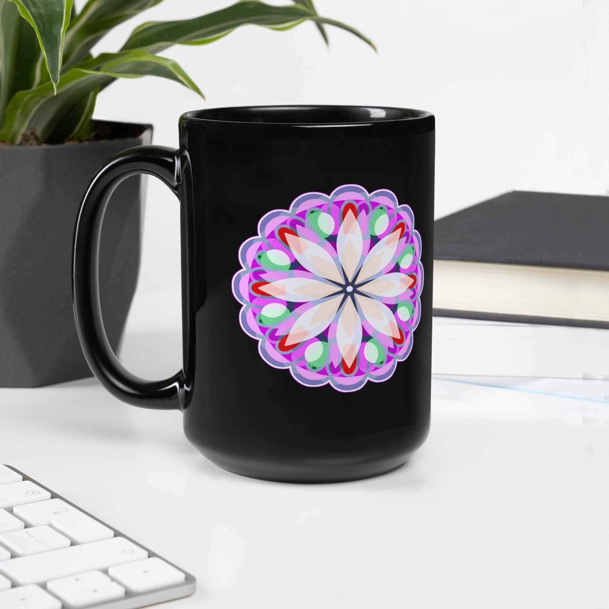 Elegant Mandala Silhouette Mug - Beyond T-shirts