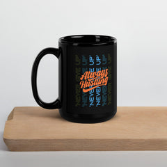 Modern Calligraphy Black Glossy Mug - Beyond T-shirts