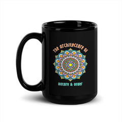 Chakra Awakening Mandala Black Glossy Mug - Beyond T-shirts