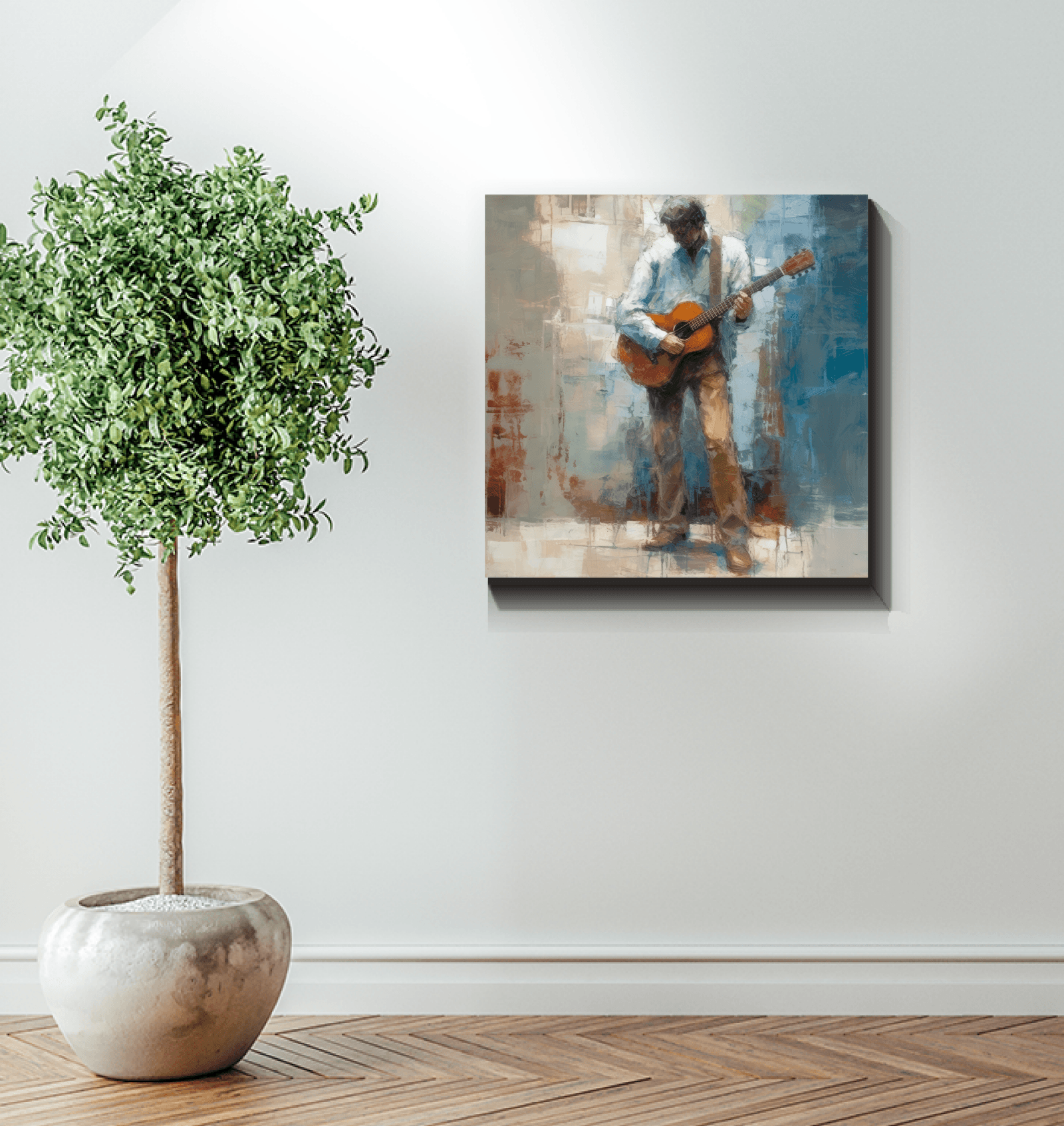 Bluesy Ballads canvas piece for sophisticated interiors