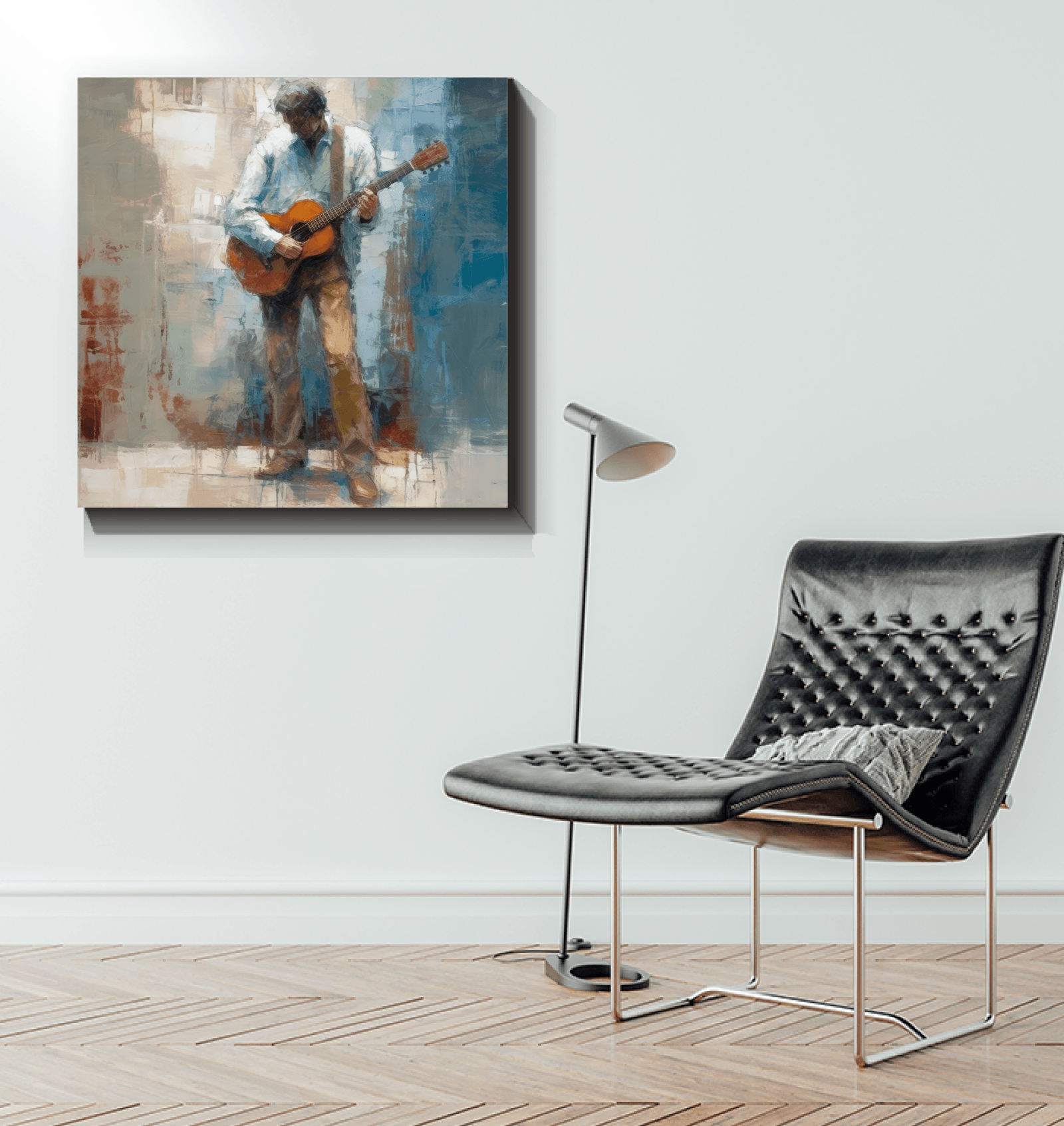 Intricate blues ballad artwork on high-quality canvas