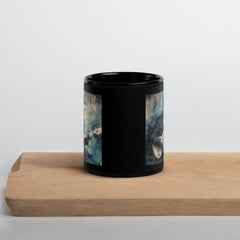 Bluesy Breakthrough Black Glossy Mug - Beyond T-shirts