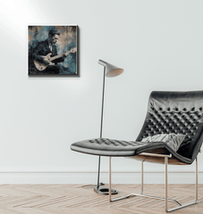 Modern Bluesy Breakthrough art piece for contemporary homes