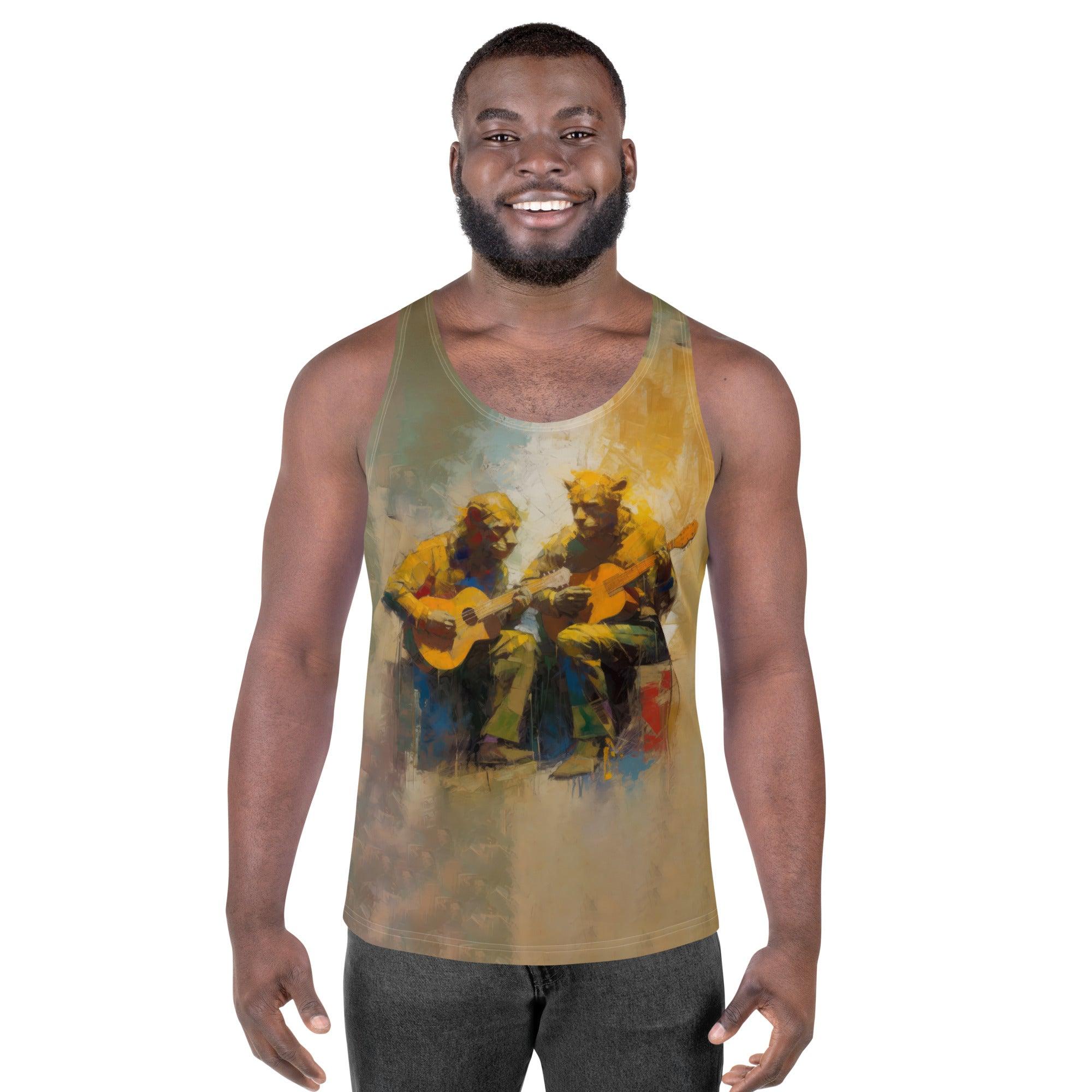 Bluesy Brilliance Men's Tank Top - Beyond T-shirts