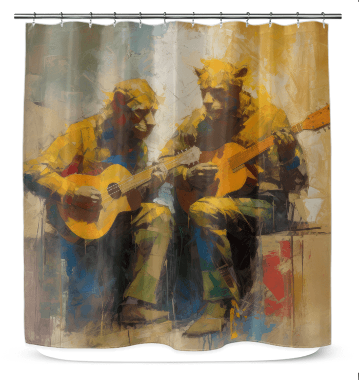 Bluesy Brilliance Shower Curtain - Beyond T-shirts