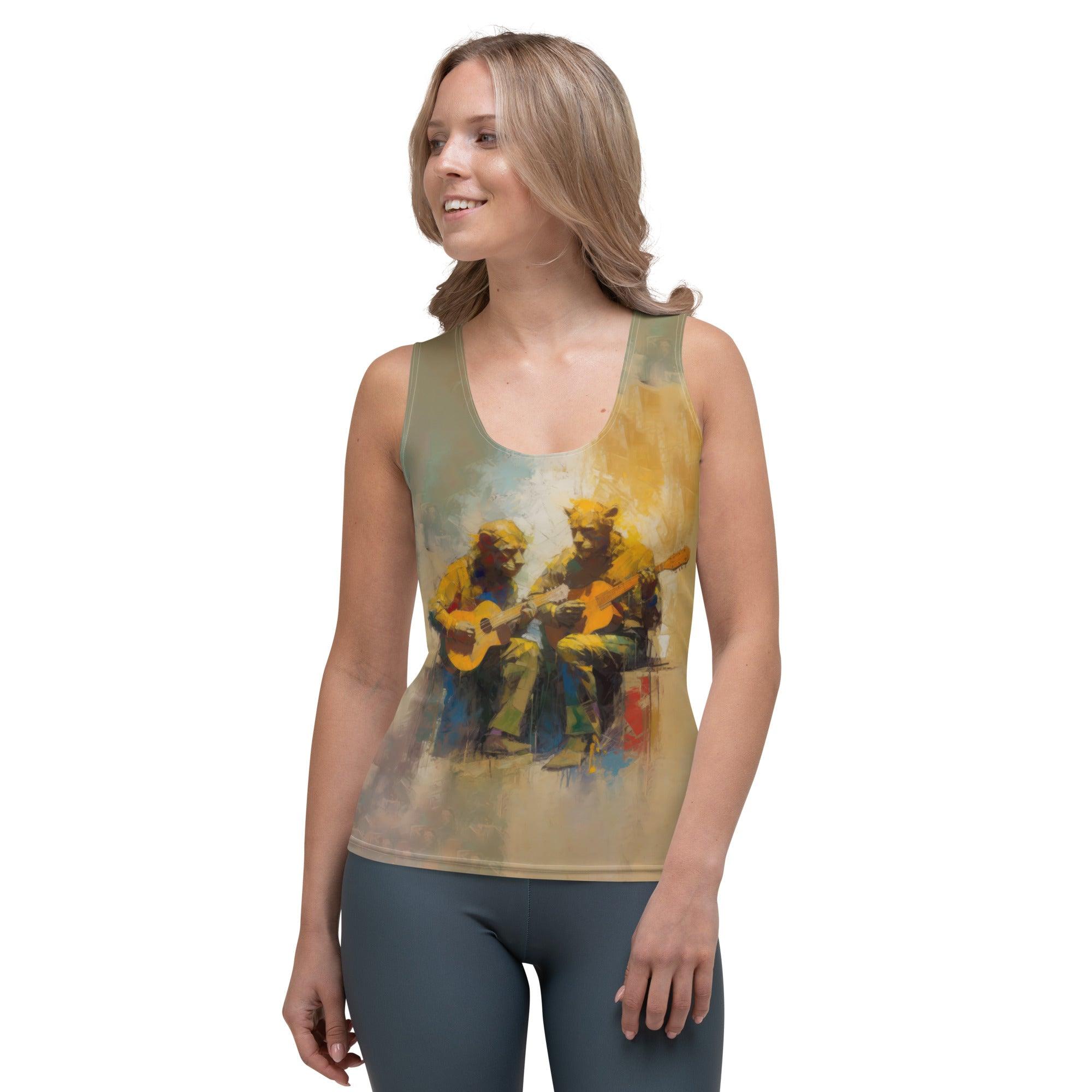 Bluesy Brilliance Sublimation Cut & Sew Tank Top - Beyond T-shirts