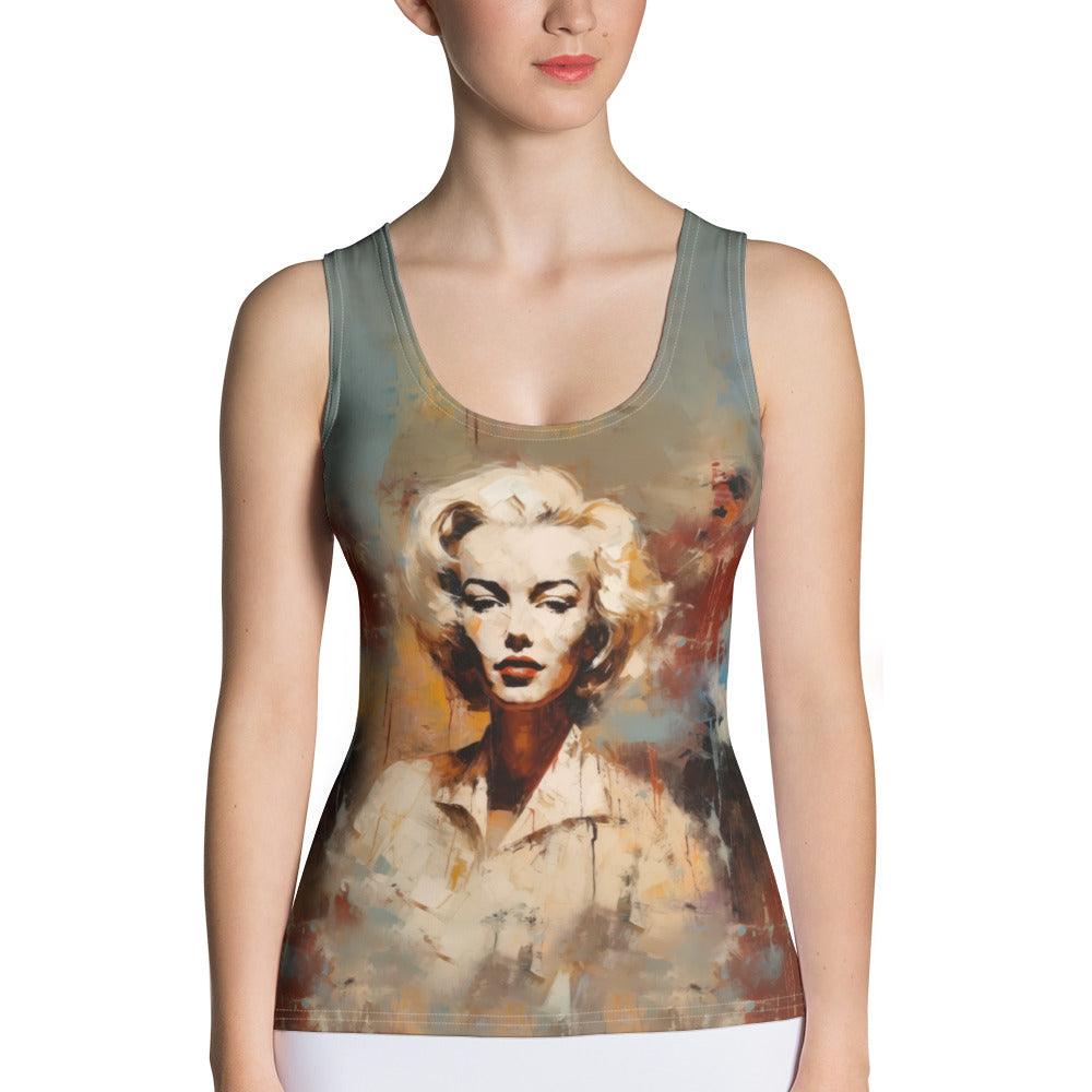 Bluesy Serenades Sublimation Cut & Sew Tank Top - Beyond T-shirts