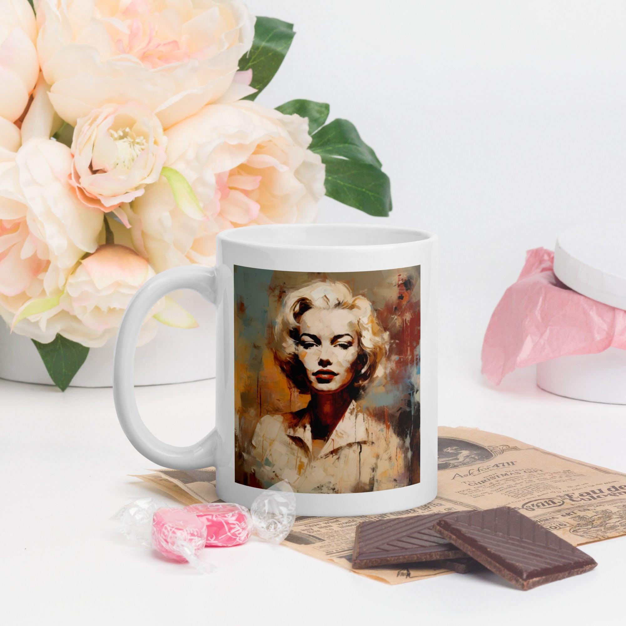 Bluesy Serenades White glossy mug - Beyond T-shirts