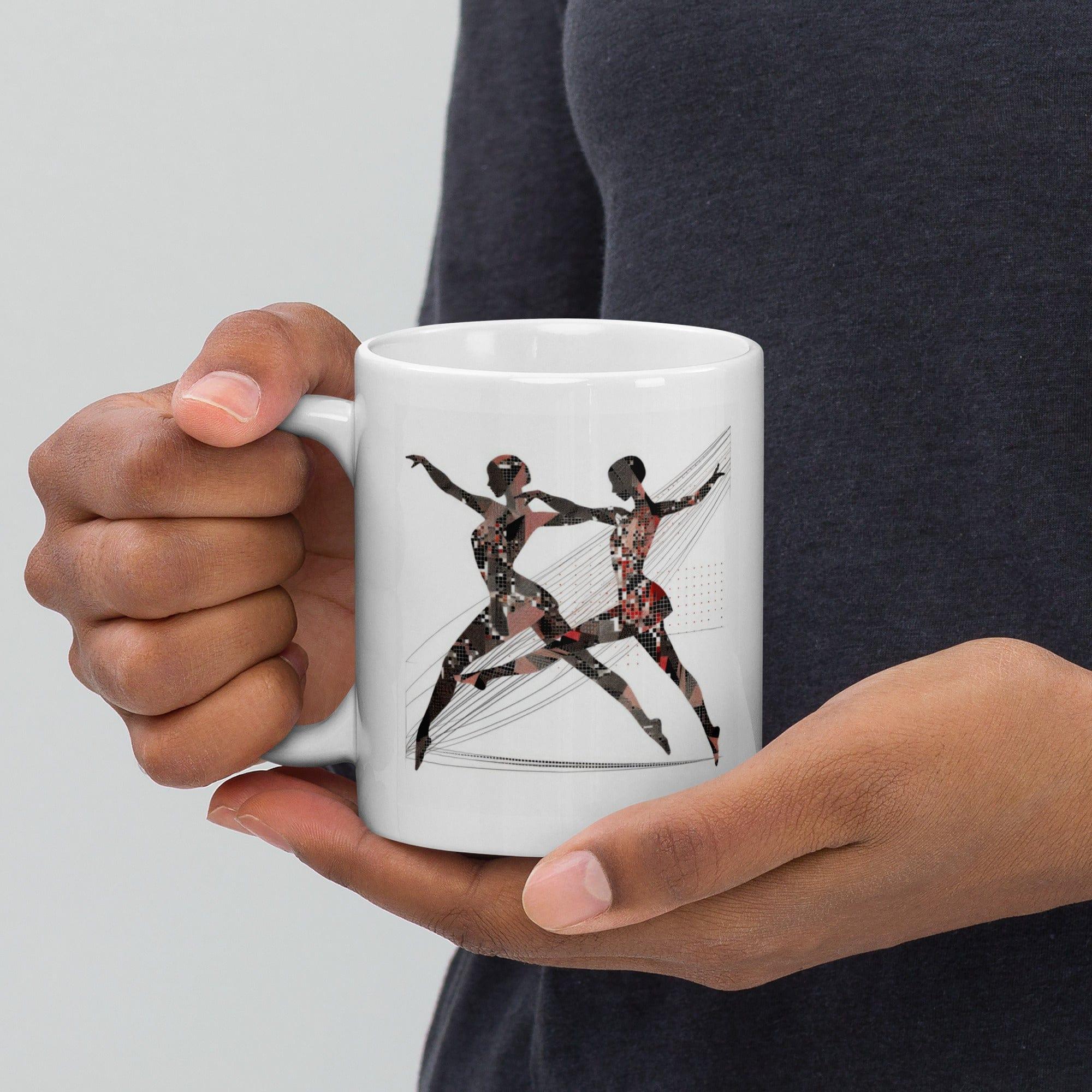Bold Women's Dance Expression mug on a white background