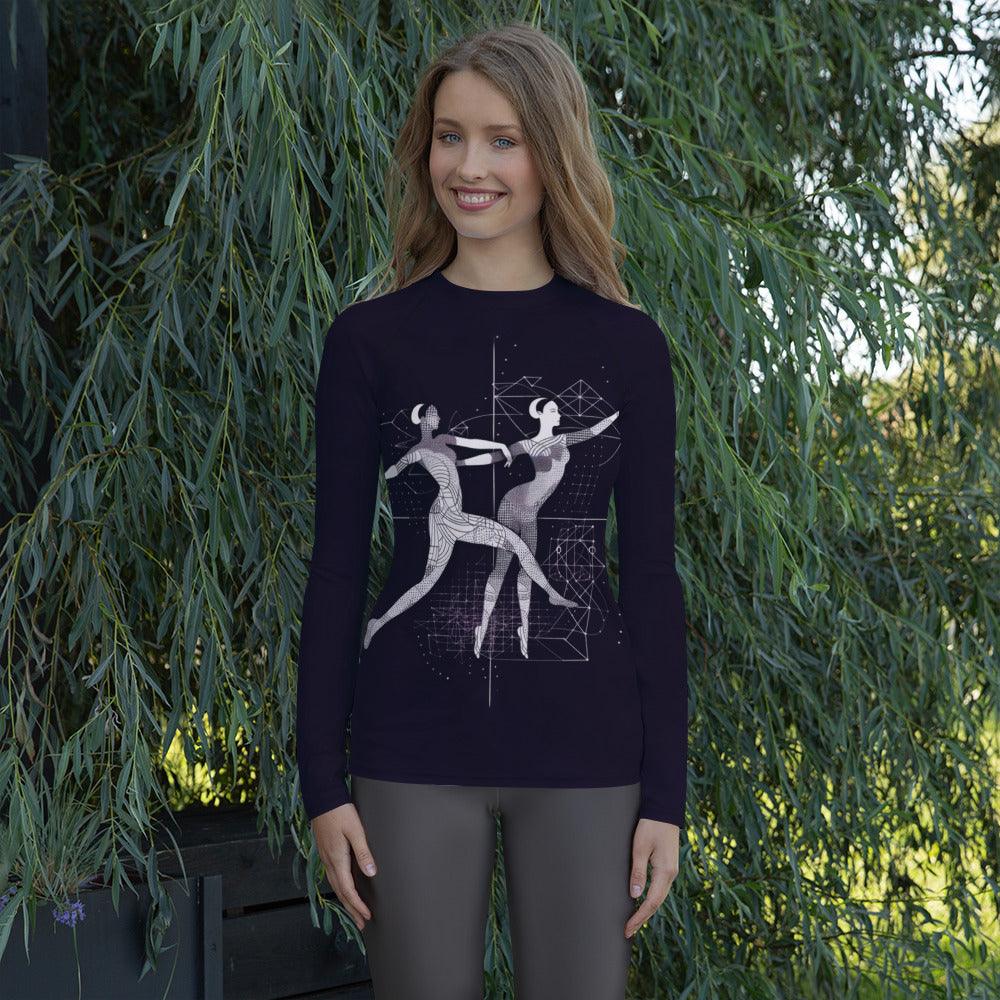 Bold Women's Dance Performance Women's Rash Guard - Beyond T-shirts