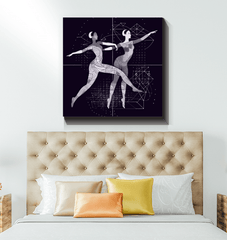 Bold Women's Dance Performance Wrapped Canvas - Beyond T-shirts