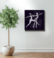 Bold Women's Dance Performance Wrapped Canvas - Beyond T-shirts