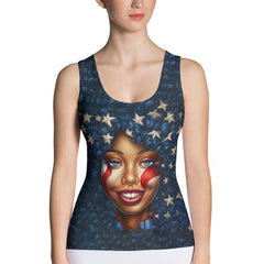 Born in the USA Sublimation Cut & Sew Tank Top - Beyond T-shirts