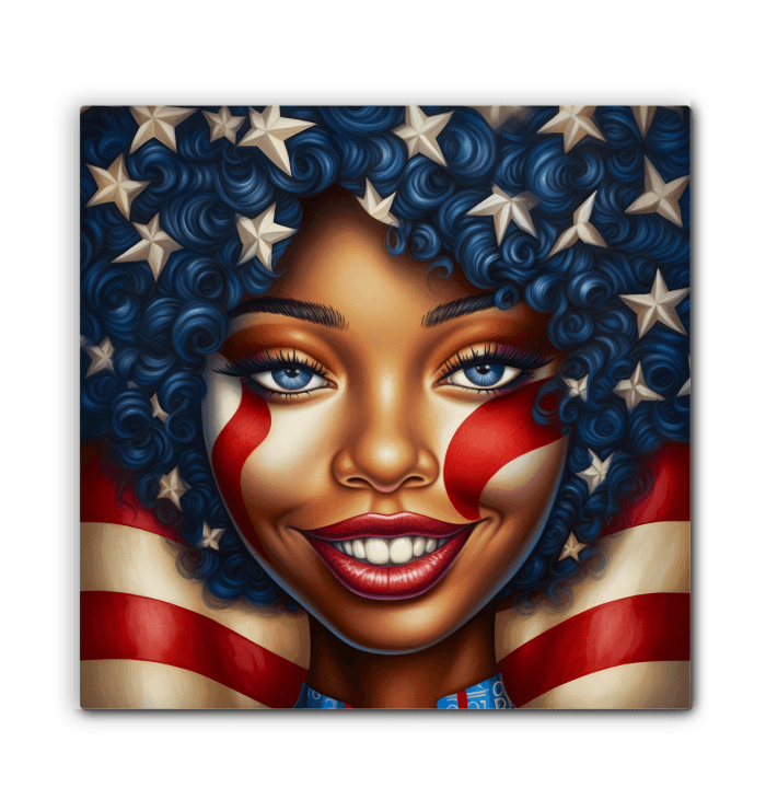 Born In The USA Wrapped Canvas - Beyond T-shirts