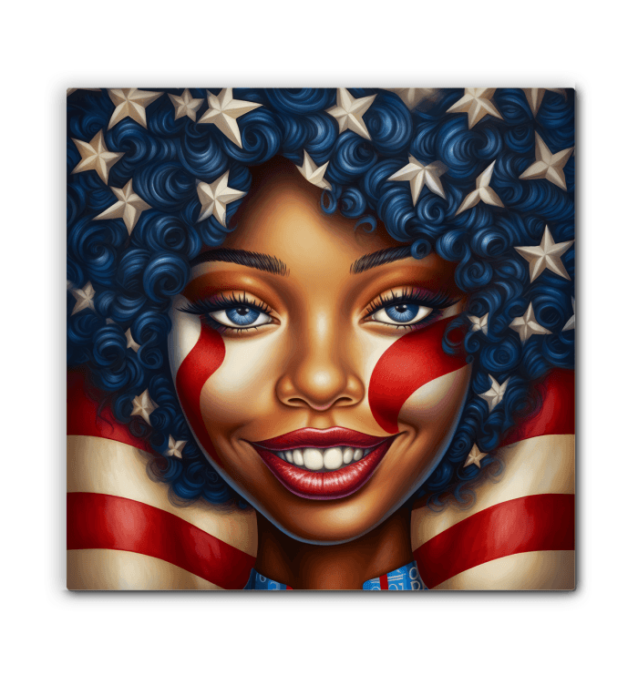 Born In The USA Wrapped Canvas - Beyond T-shirts