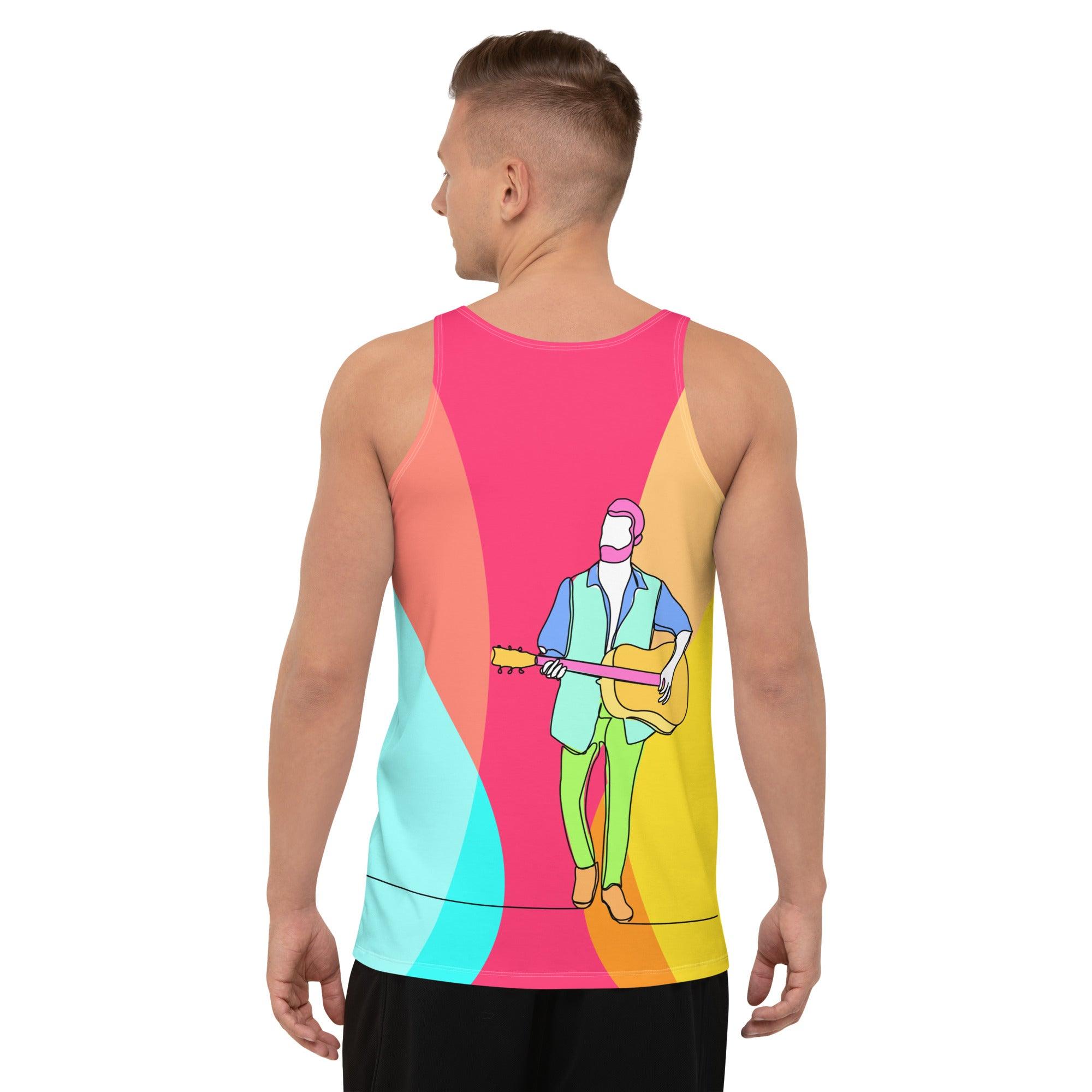 Boy Playing Guitar Sleeveless Shirt - Lifestyle Shot