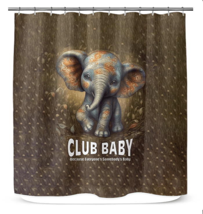 Elegant CB3-08 shower curtain with a waterproof design for modern bathrooms.