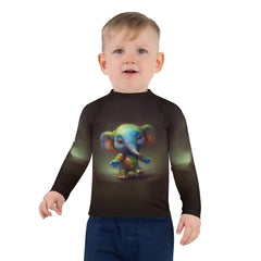 Side view of CB3-09 Kids Rash Guard showcasing sleeve detail