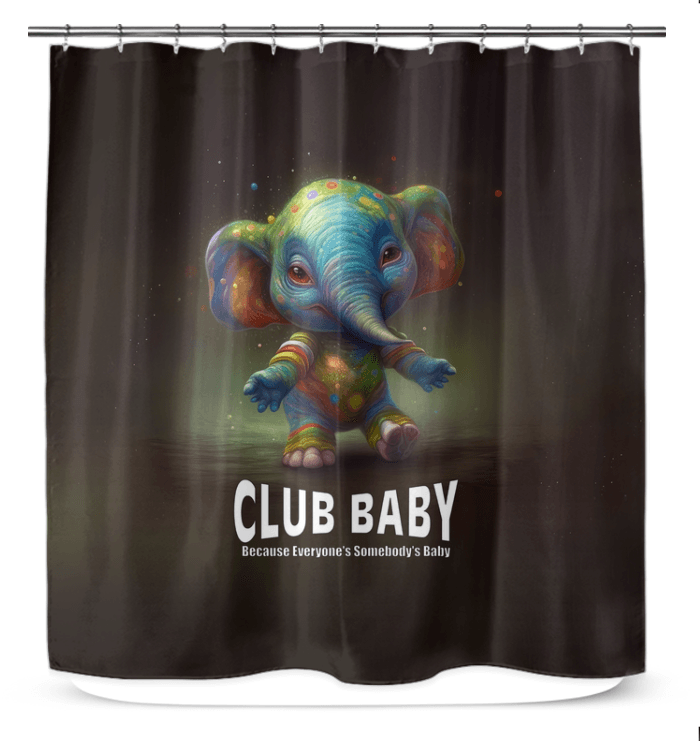 CB3-09 premium shower curtain in a beautifully decorated bathroom setting