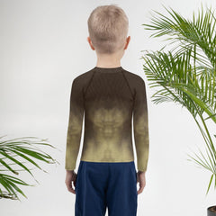 Child wearing CB3-11 Rash Guard while swimming.