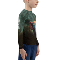 Group of children wearing CB3-13 Rash Guards during a team sports event