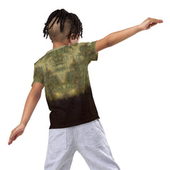 CB3-14 kids t-shirt back view in high quality