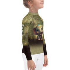 CB3-14 Kids Rash Guard packaging and label.
