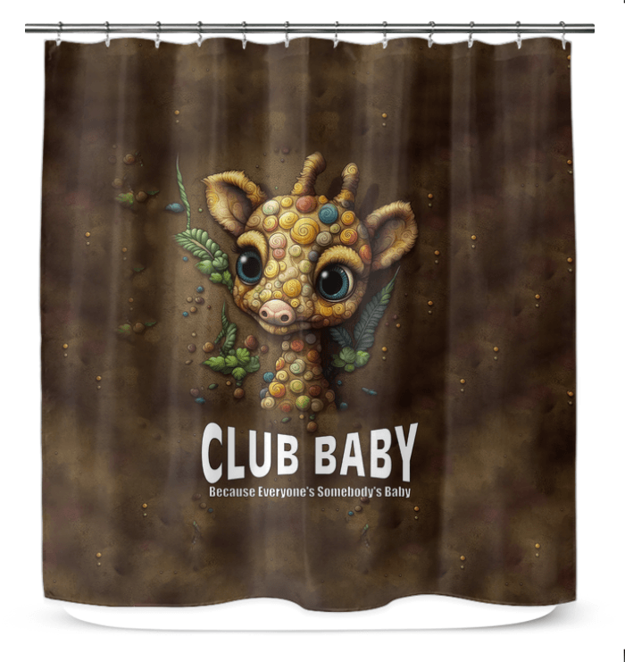 CB3-19 Shower Curtain - Hanging in Bathroom