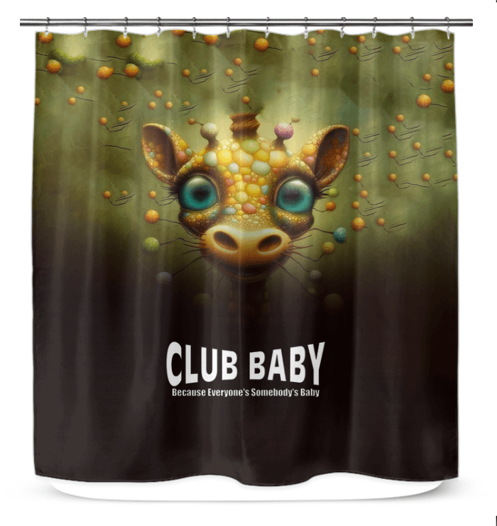 Premium Quality CB3-21 Shower Curtain Hanging in Bathroom