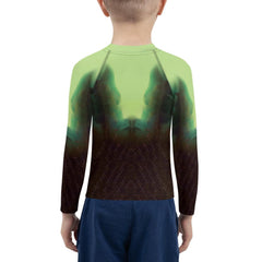 Close-up of the durable fabric of the CB3-22 Kids Rash Guard
